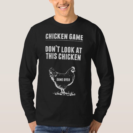 チキンゲームチキンジョーク Tシャツ (正面)