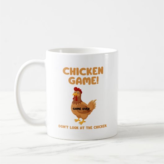 チキンゲーム 雞を見ちゃダメ コーヒーマグカップ (左)