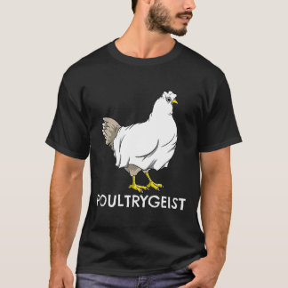 チキンゴーストポウルトリガイストお笑いニワトリ農家のハロウィン Tシャツ