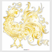 チキンゴールデン威厳のあるロースタートレンディートライバル金ゴールド シール (シート)