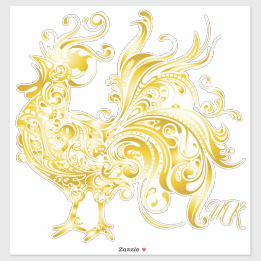 チキンゴールデン威厳のあるロースタートレンディートライバル金ゴールド シール (シート)