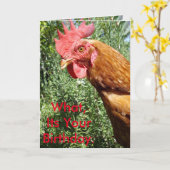 チキンサプライズ、メッセージを追加する カード (黄色い花)