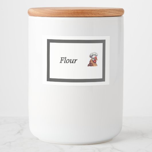 チキンシェフ食品容器キャニスターラベル フードラベル (正面)