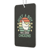 チキンシャツの子どもたち、チキンが大好きな男の子 カーエアーフレッシュナー (左)