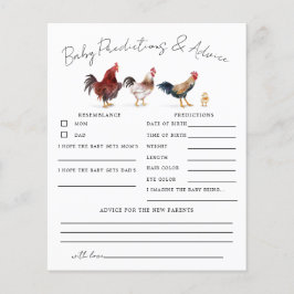 チキンシャワーベビー予測とアドバイスカード