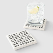 チキンシルエット ストーンコースター (横)