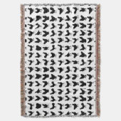 チキンシルエット スローブランケット (正面縦)