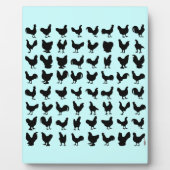 チキンシルエット フォトプラーク (正面)