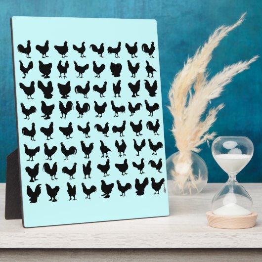 チキンシルエット フォトプラーク (側面)