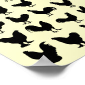 チキンシルエット ポスター (角)