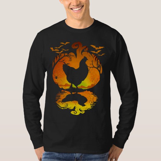 チキンシルエット Tシャツ (正面)