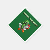 チキンジョッキーおもしろいゲームブロックパーティー スタンダードカクテルナプキン (角)