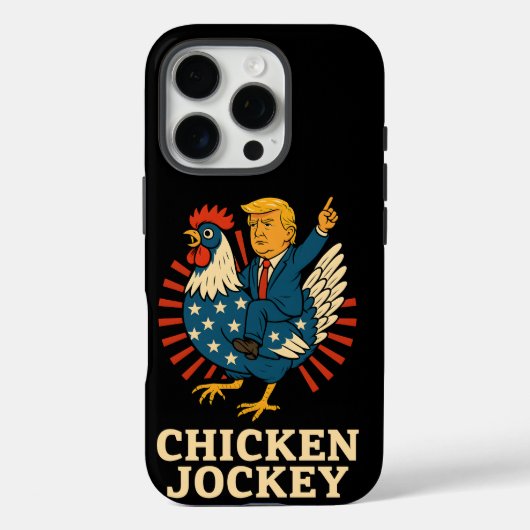 チキンジョッキートランプおもしろいミーム Case-Mate iPhoneケース (裏面)