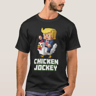 チキンジョッキー トランプTシャツ - ミーム ピクセルゲーマー Tシャツ