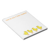 チキンスクラッチシックス春お洒落おもしろい ノートパッド (アングル)