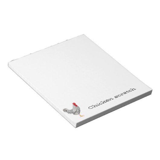 チキンスクラッチ紙パッド ノートパッド (アングル)