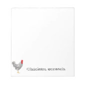 チキンスクラッチ紙パッド ノートパッド (正面)