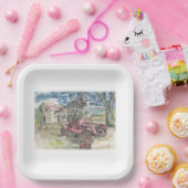 チキンスクラッチ ペーパープレート (パーティー)