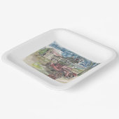 チキンスクラッチ ペーパープレート (傾斜あり)