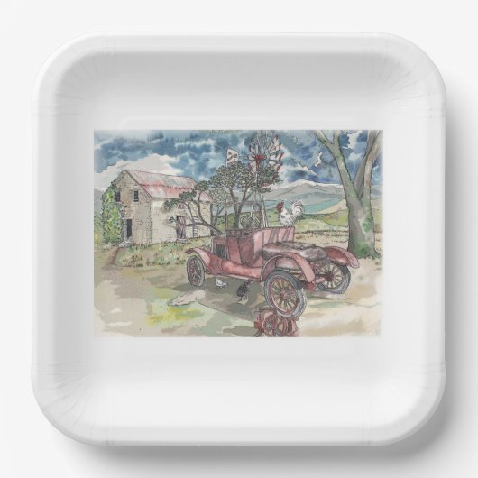 チキンスクラッチ ペーパープレート (正面)