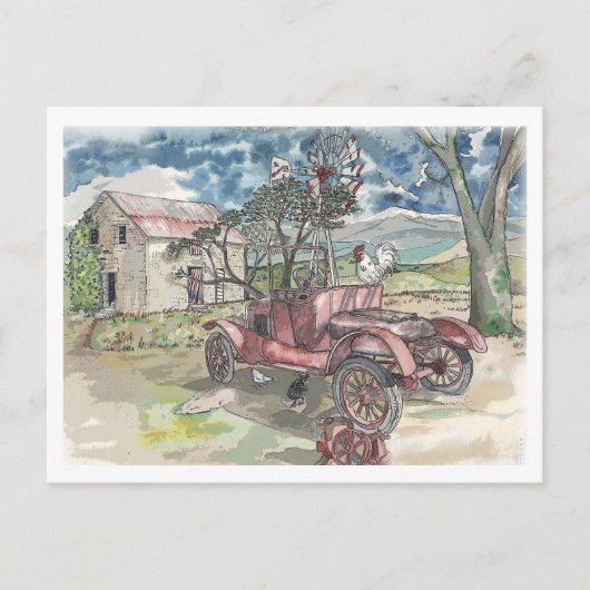 チキンスクラッチ ポストカード (正面)