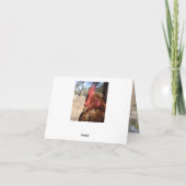 チキンスクール、メッセージを追加、 サンキューカード (裏面)