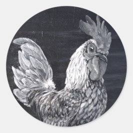 チキンステッカーの作成 ラウンドシール
