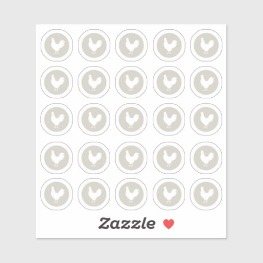 チキンステッカー シール (シート)