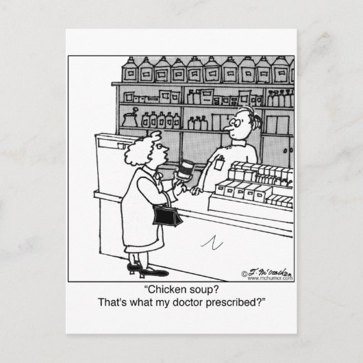 チキンスープは私の処方箋? ポストカード (正面)