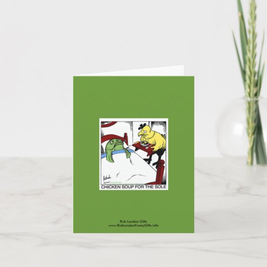 チキンスープ4唯一の漫画Notecard カード (正面)