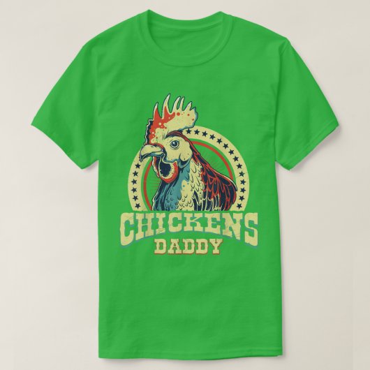 チキンズパパ農家 Tシャツ (デザイン正面)