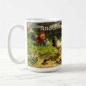 チキンズヘンルースター&ベビーチックオンファーム コーヒーマグカップ (左)