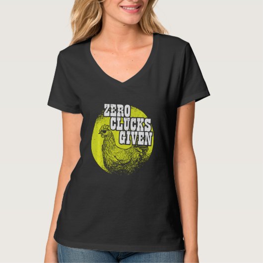 チキンズラバーIチキン農家Iゼロク与えク Tシャツ (正面)