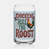 チキンズルールザルーストフ素朴ァームイラストレーション ガラス缶 (裏面)