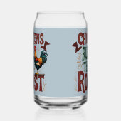 チキンズルールザルーストフ素朴ァームイラストレーション ガラス缶 (左)