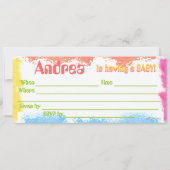 チキンズ 2 ベイビーシャワー 招待状 (裏面)