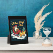 チキンソリ乗り フォトプラーク (側面)