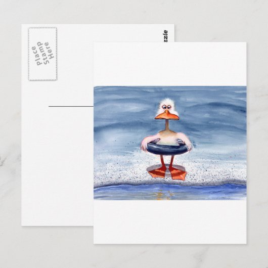 チキンダック ポストカード (正面/裏面)