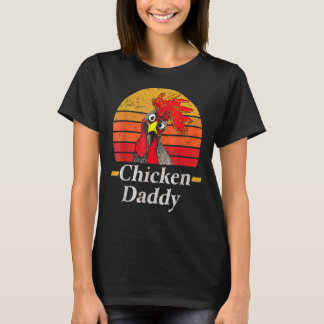 チキンダディヴィンテージ家禽農家鶏 Tシャツ