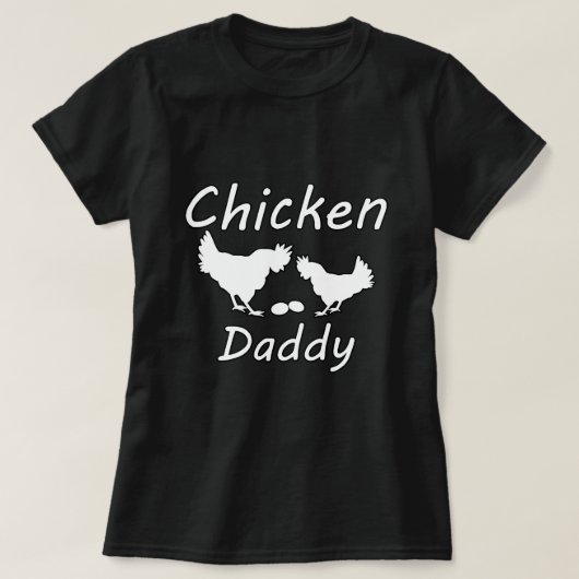 チキンダディーチキンニワトリ Tシャツ (デザイン正面)