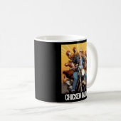 チキンダディーチキンファーザー農家チキンファーザー コーヒーマグカップ (正面右)