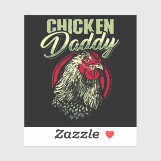 チキンダディーチキン農家家禽 シール (シート)