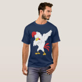 チキンダビング農家ダブダンス農業卵 Tシャツ (正面フル)