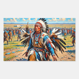 チキンダンス 長方形シール