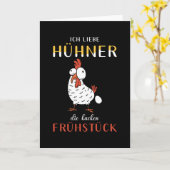 チキンチキンことわざおもしろい カード (黄色い花)