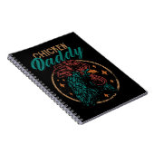 チキンチキンメンズヴィンテージチキンダディおもしろいポウ ノートブック (右側)