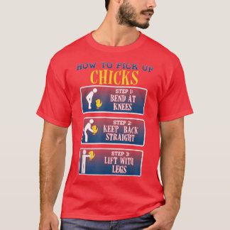 チキンチキンTおもしろい型の取り方 Tシャツ
