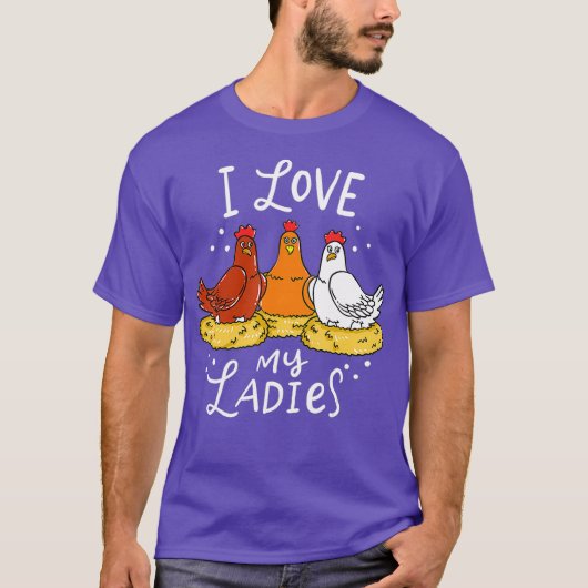 チキンチクスエッグ農家おもしろいギフト Tシャツ (正面)