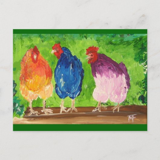 チキンチャット ポストカード (正面)