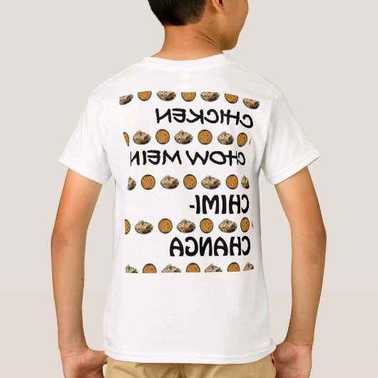 チキンチョーミーンチミチャンガTシャツ Tシャツ (裏面)